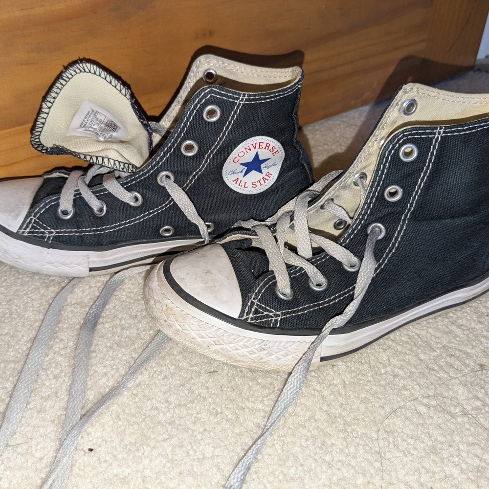 Converse Kids Black High-Top Sneakers